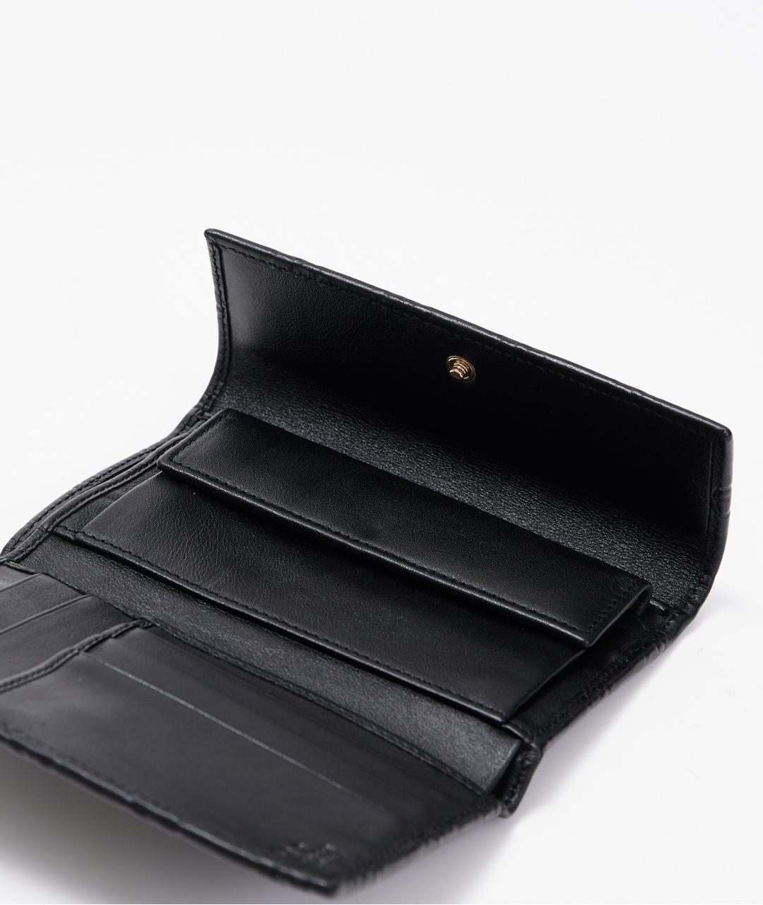 GUCCI Черный кожаный кошелек, фото 4