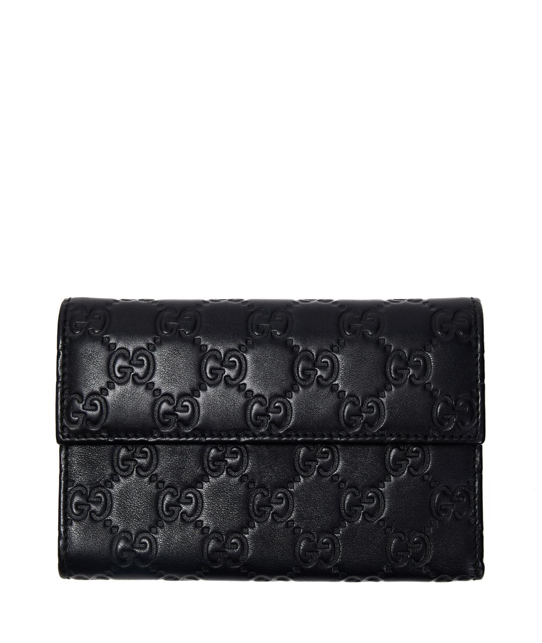 GUCCI Черный кожаный кошелек, фото 5