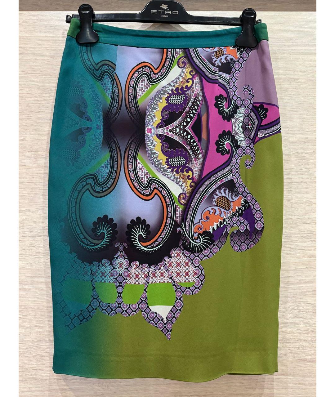 ETRO Мульти вискозная юбка миди, фото 6