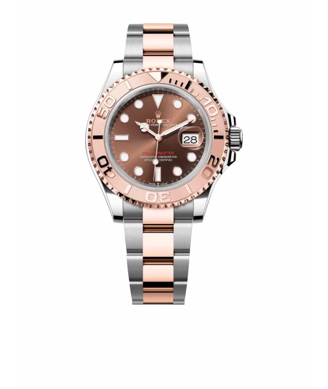ROLEX Коричневые часы из розового золота, фото 1