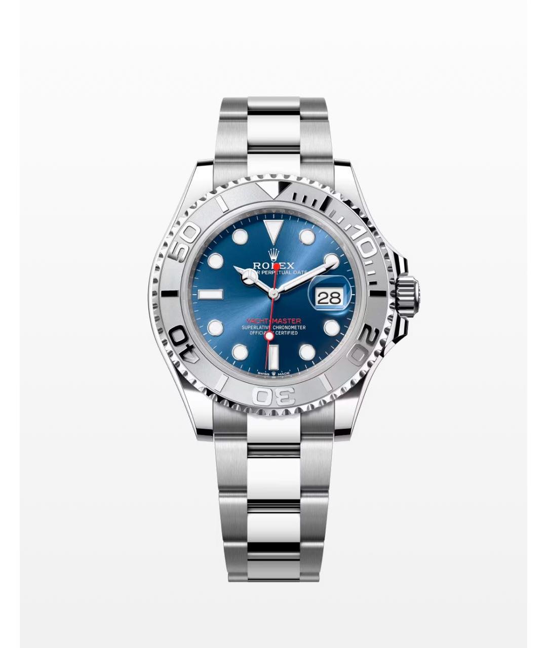 ROLEX Синие платиновые часы, фото 3