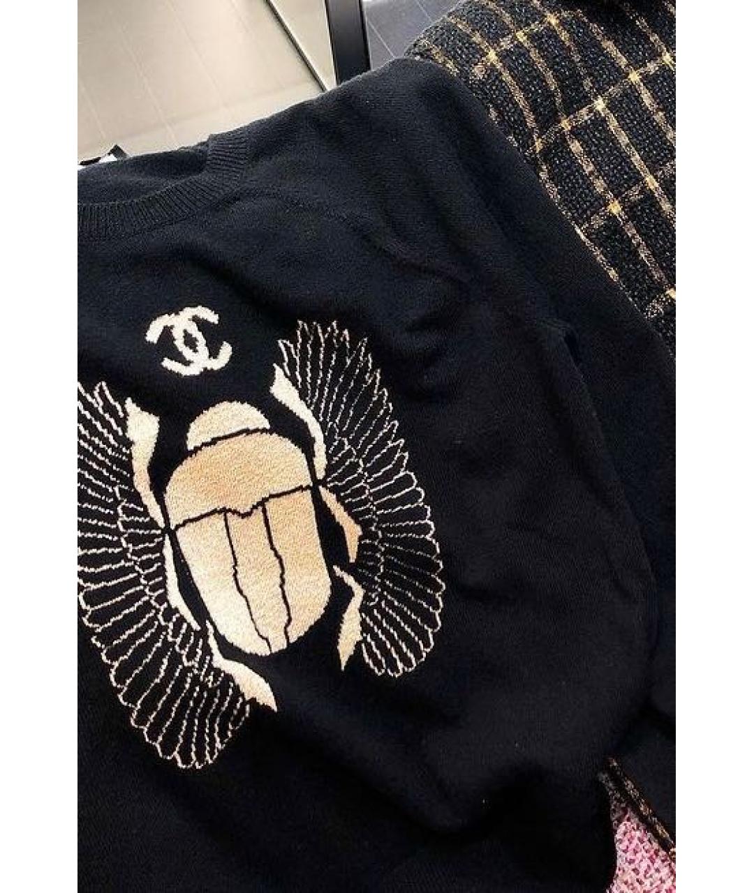 CHANEL Черный кашемировый джемпер / свитер, фото 3