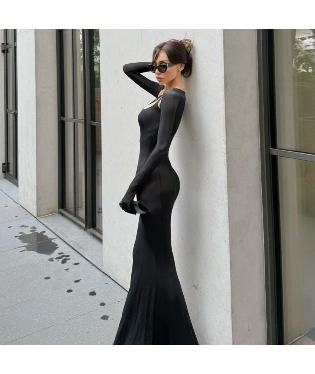 DION LEE Черное вечернее платье, фото 6
