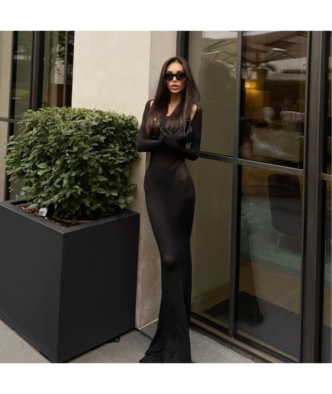 DION LEE Черное вечернее платье, фото 7