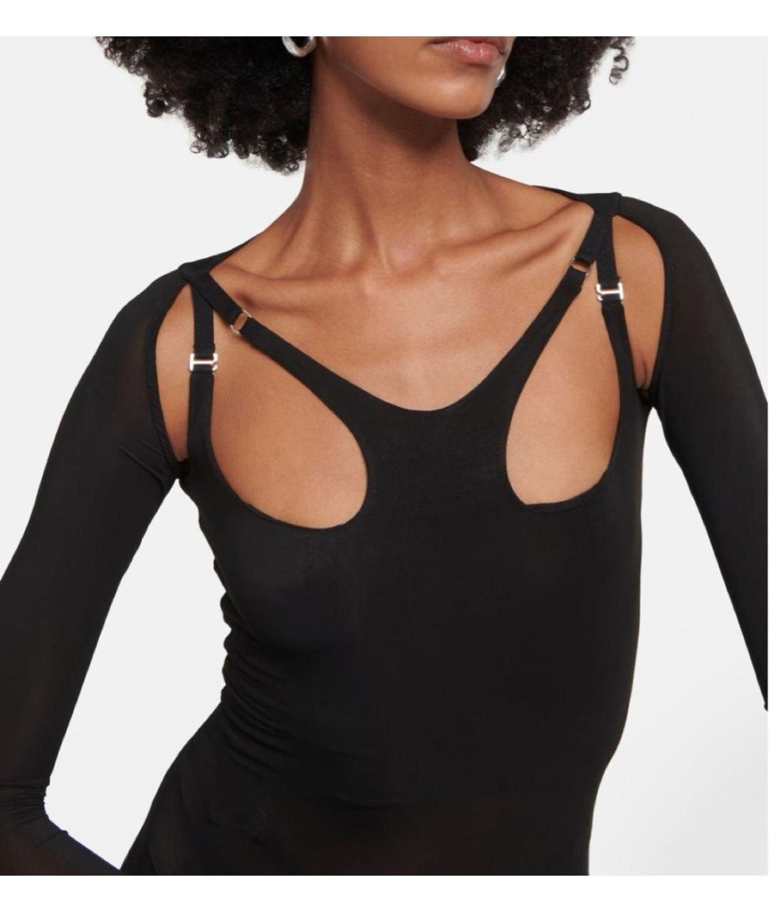 DION LEE Черное вечернее платье, фото 3