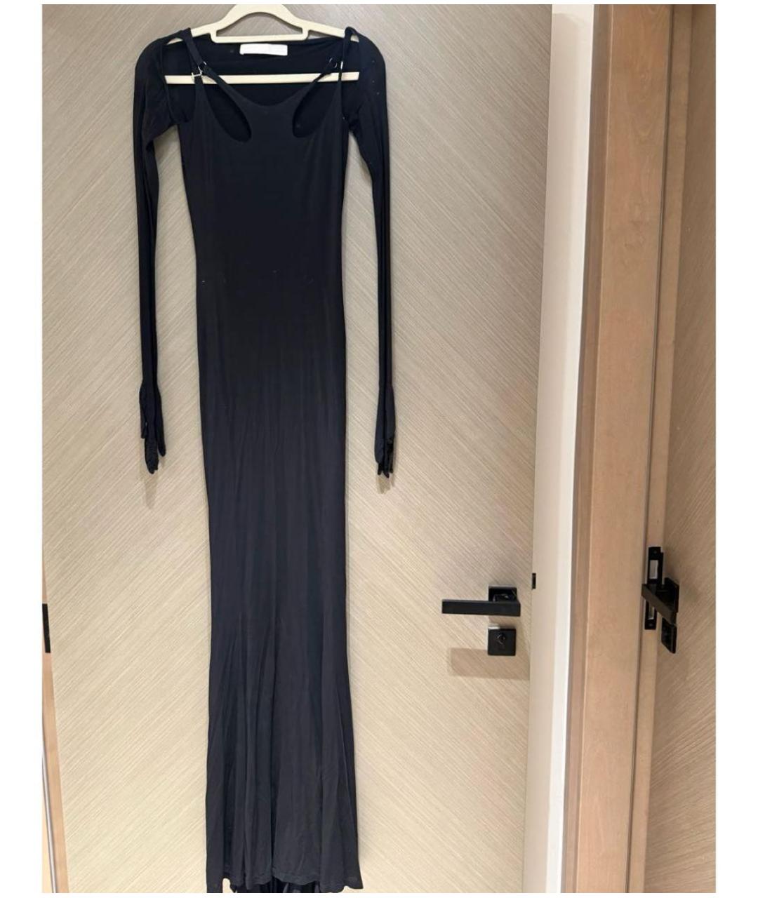 DION LEE Черное вечернее платье, фото 4