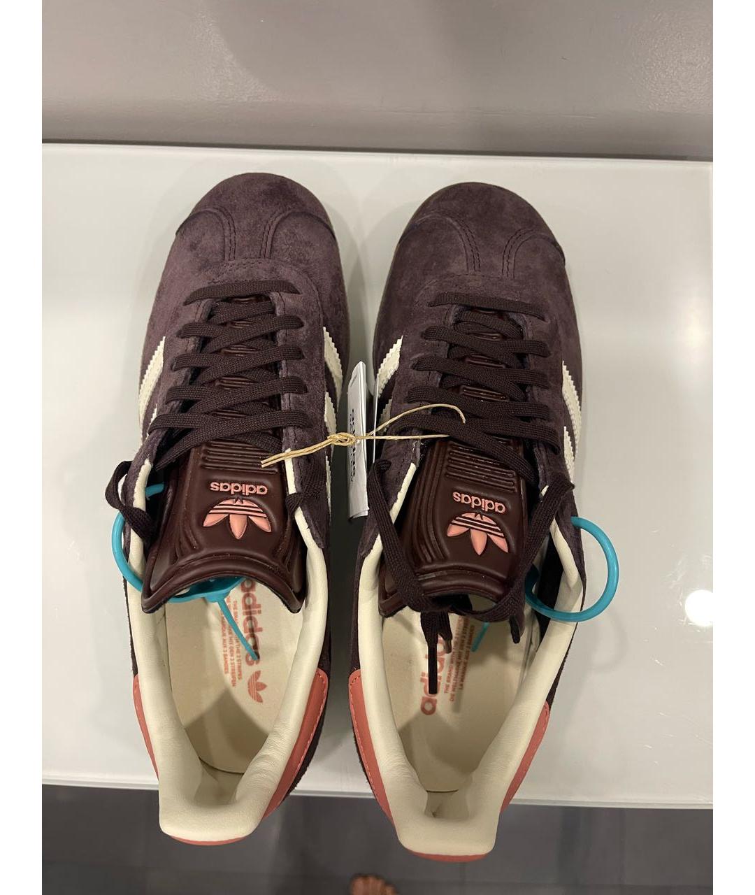 ADIDAS Коричневые замшевые кеды, фото 3