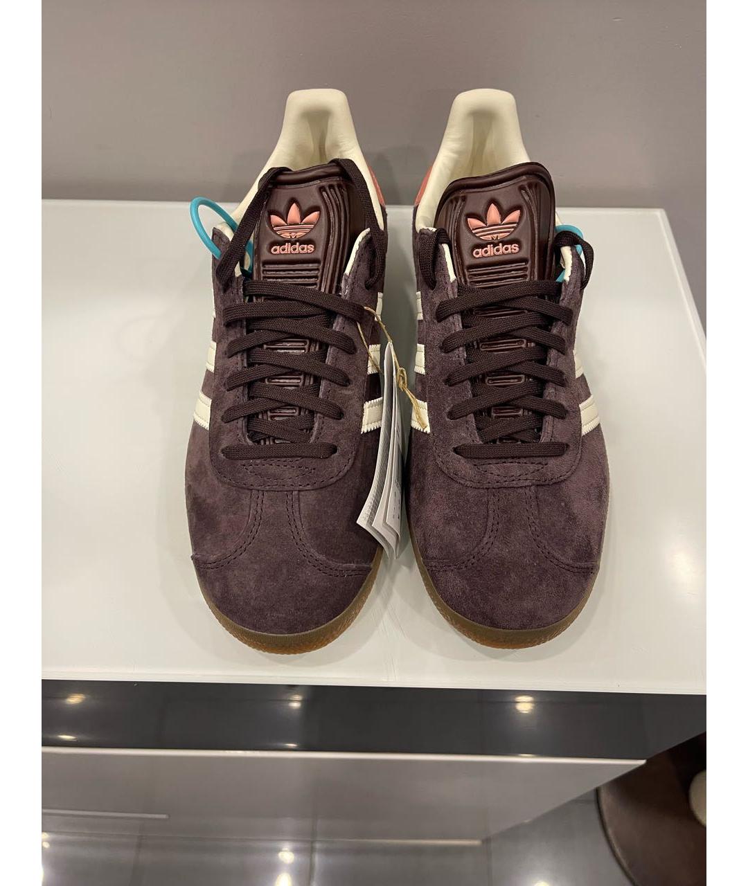 ADIDAS Коричневые замшевые кеды, фото 2