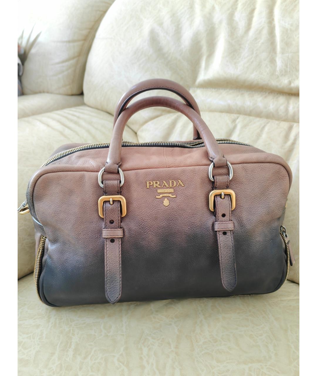 PRADA Кожаная сумка через плечо, фото 2