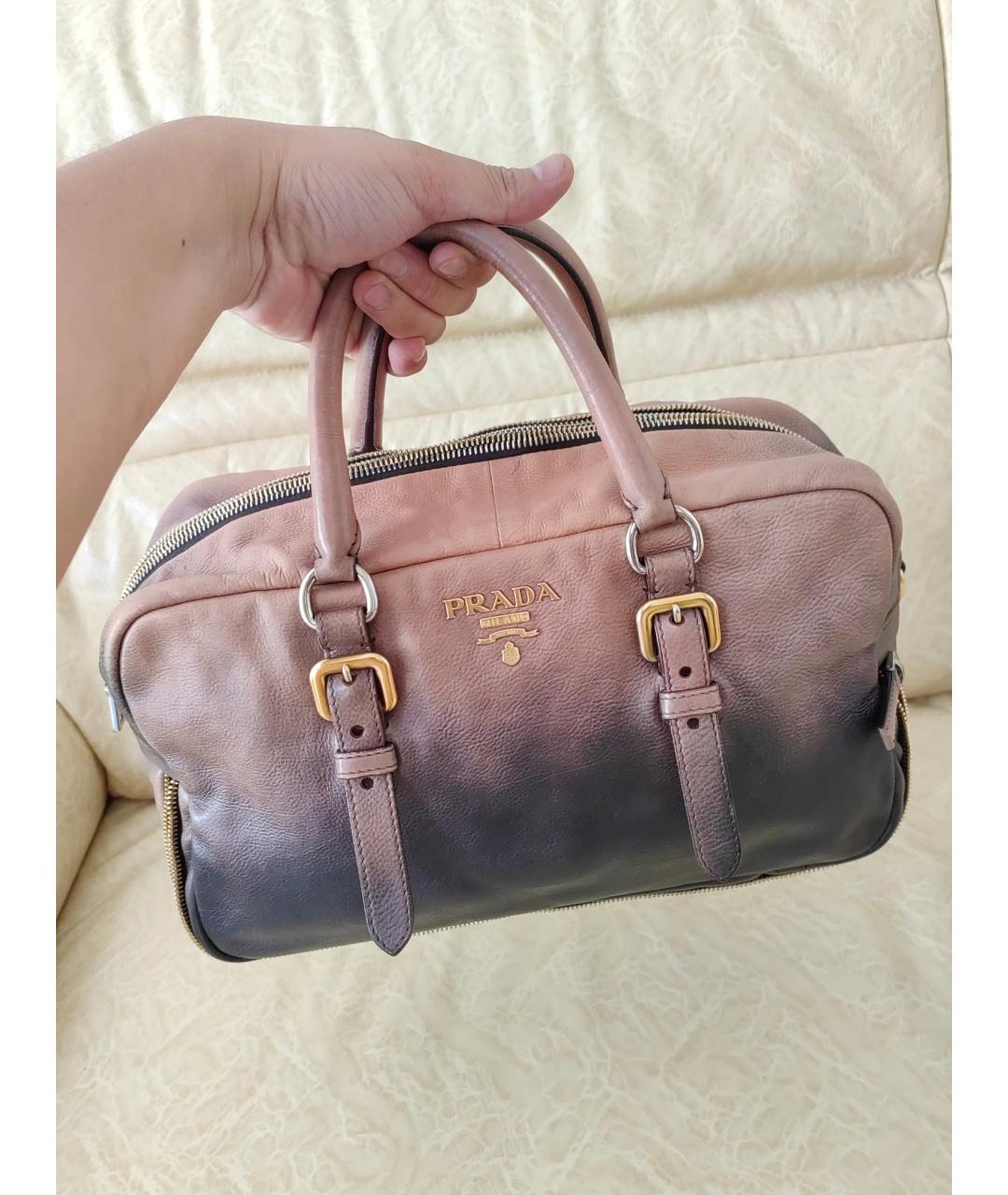 PRADA Кожаная сумка через плечо, фото 8
