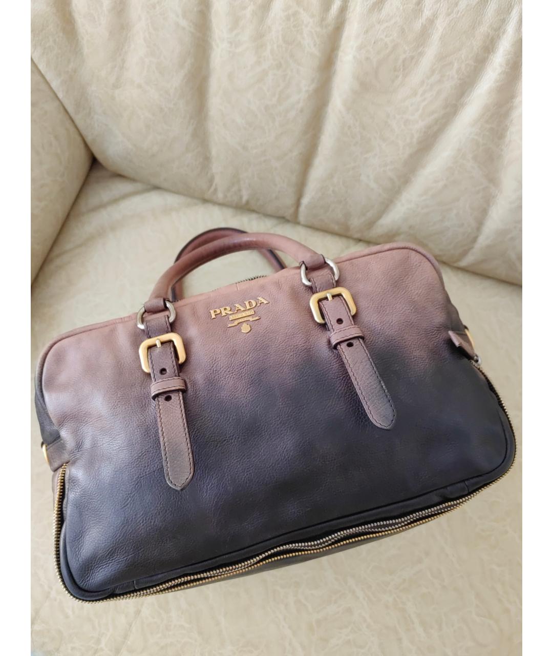 PRADA Кожаная сумка через плечо, фото 3