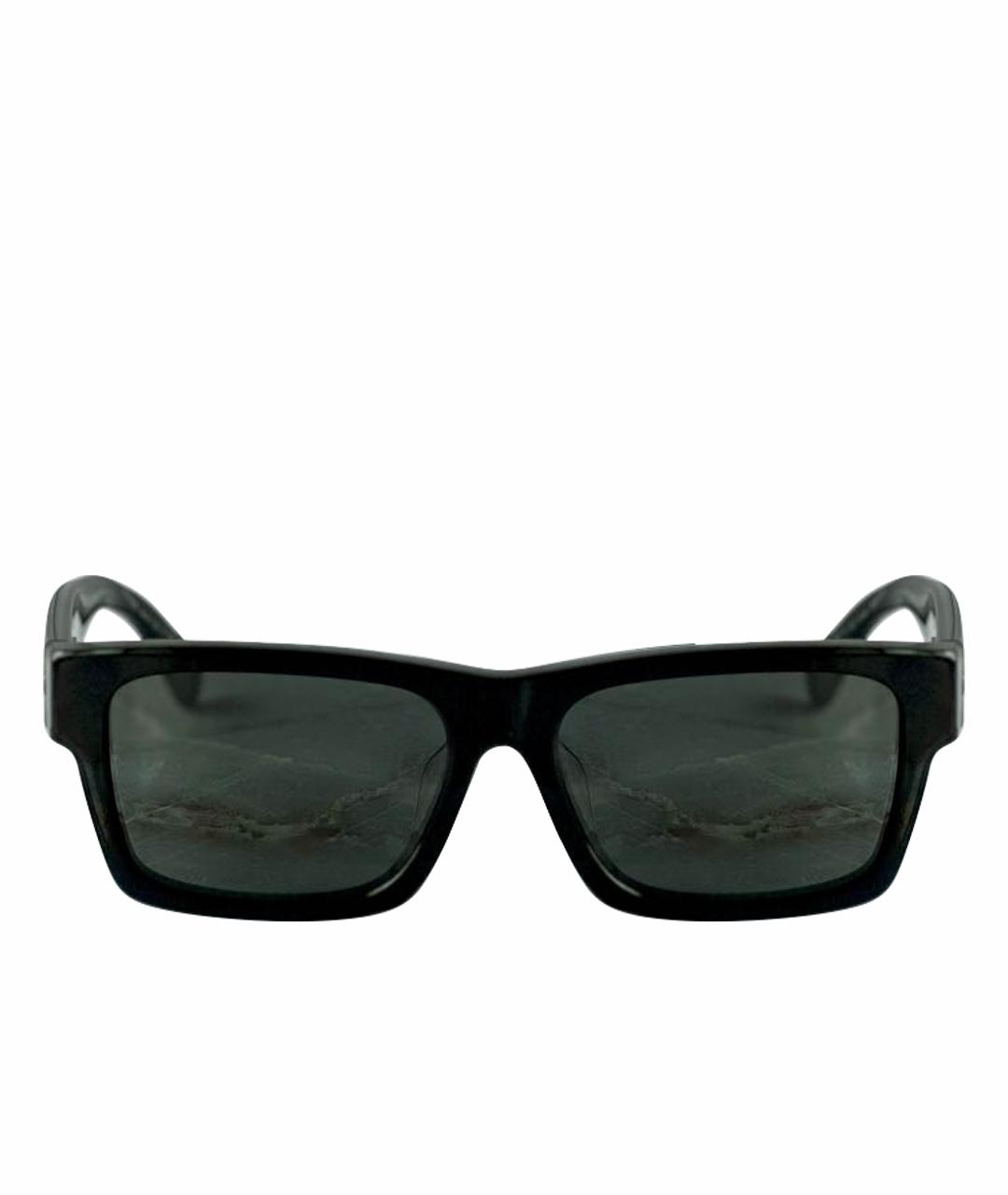PRADA Черные пластиковые солнцезащитные очки, фото 1