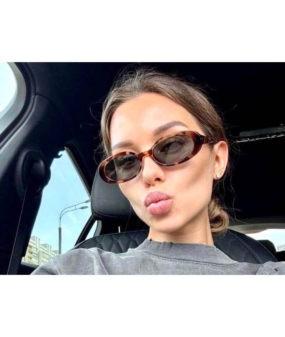 LE SPECS Коричневые солнцезащитные очки, фото 3