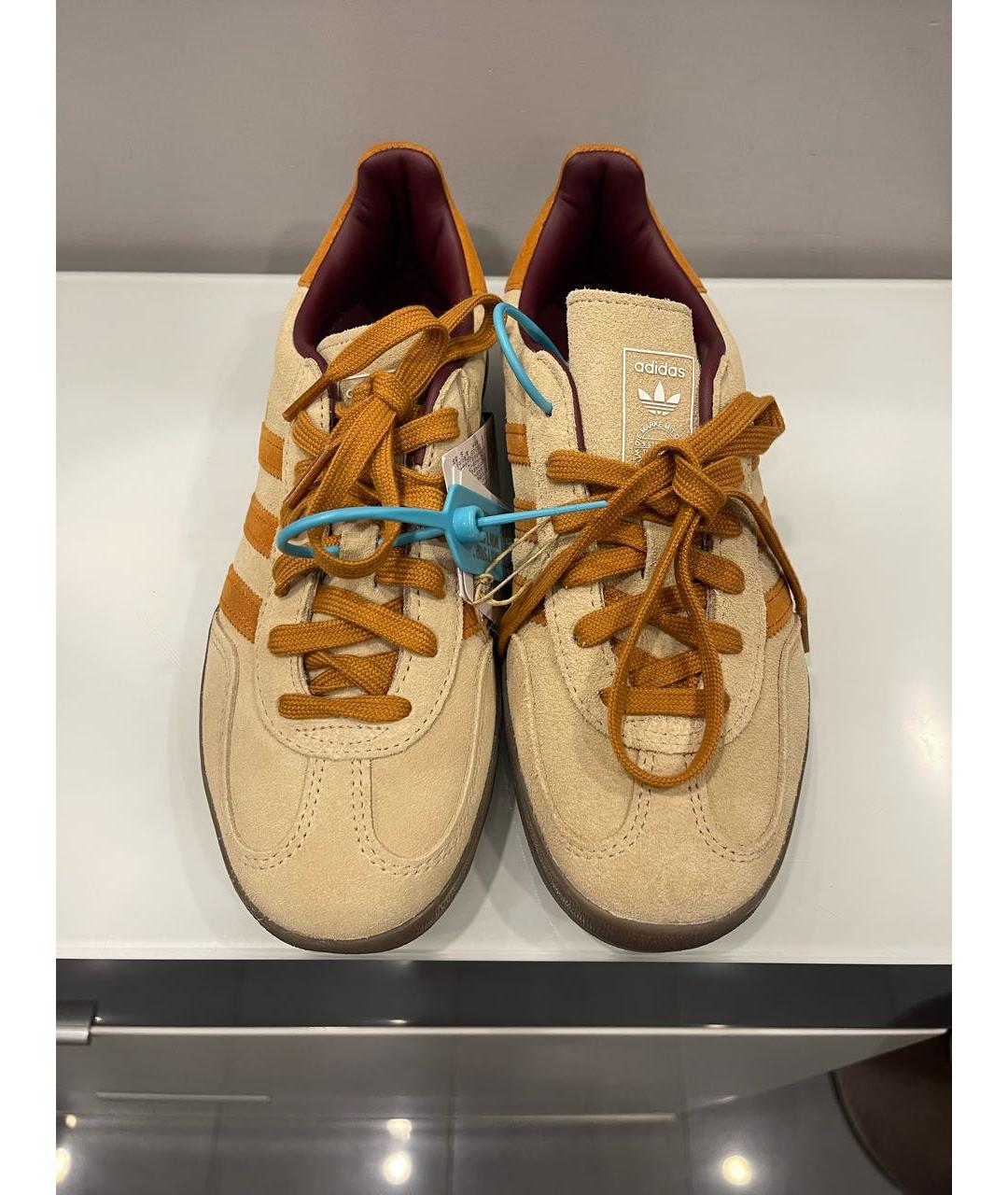 ADIDAS Бежевые замшевые кеды, фото 2