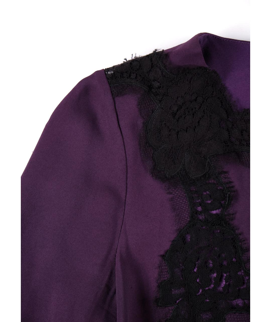 DOLCE&GABBANA Фиолетовое вискозное повседневное платье, фото 6