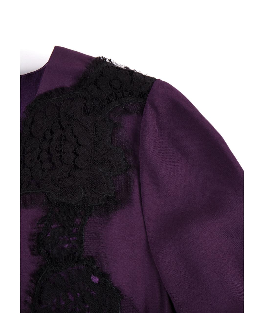 DOLCE&GABBANA Фиолетовое вискозное повседневное платье, фото 4