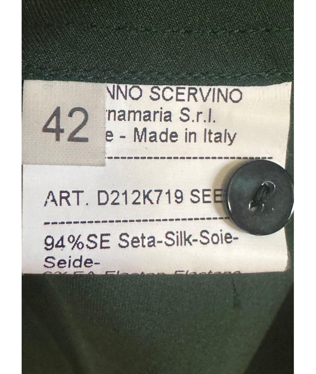 ERMANNO SCERVINO Зеленая шелковая блузы, фото 3