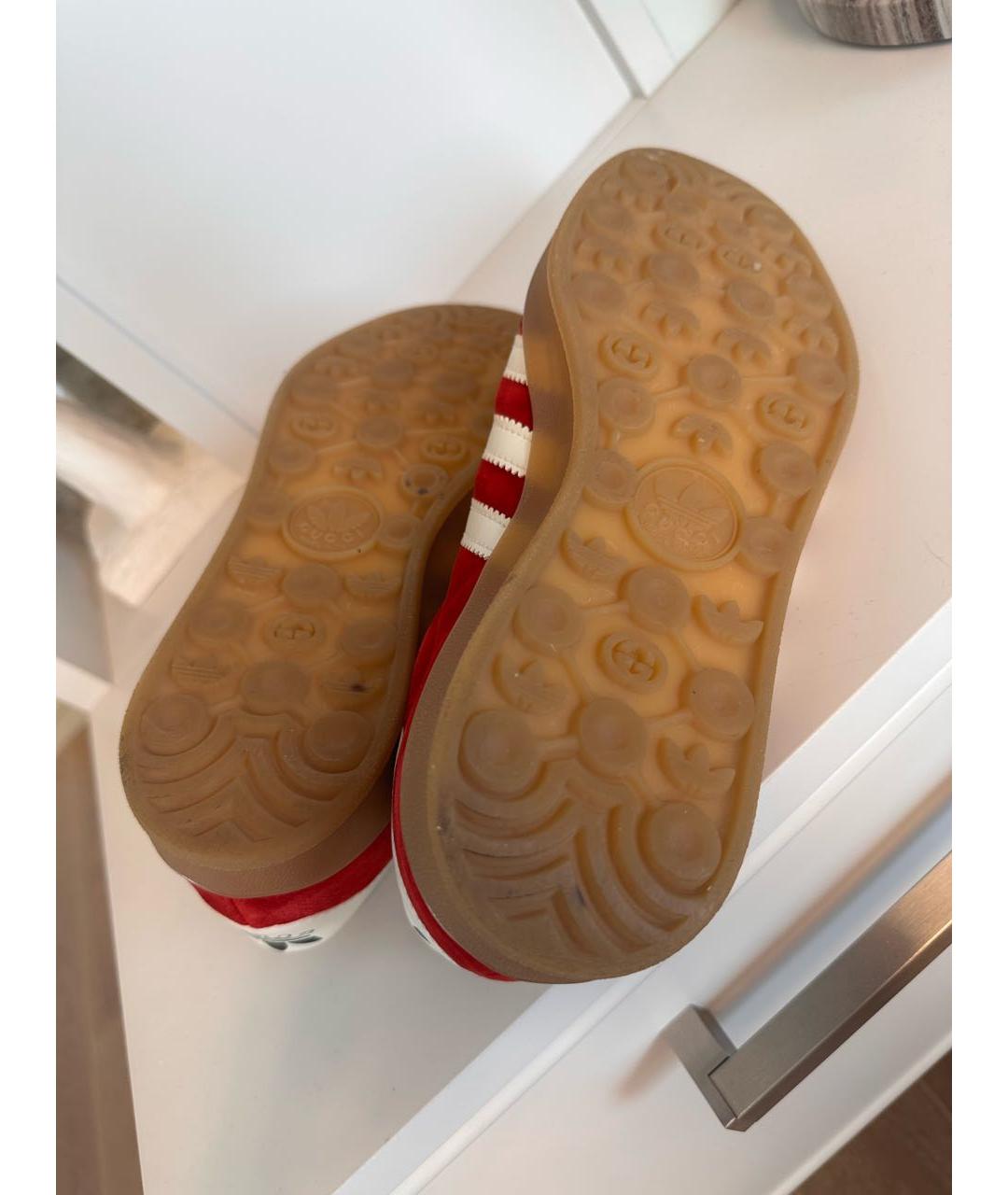 GUCCI Красные кроссовки, фото 4