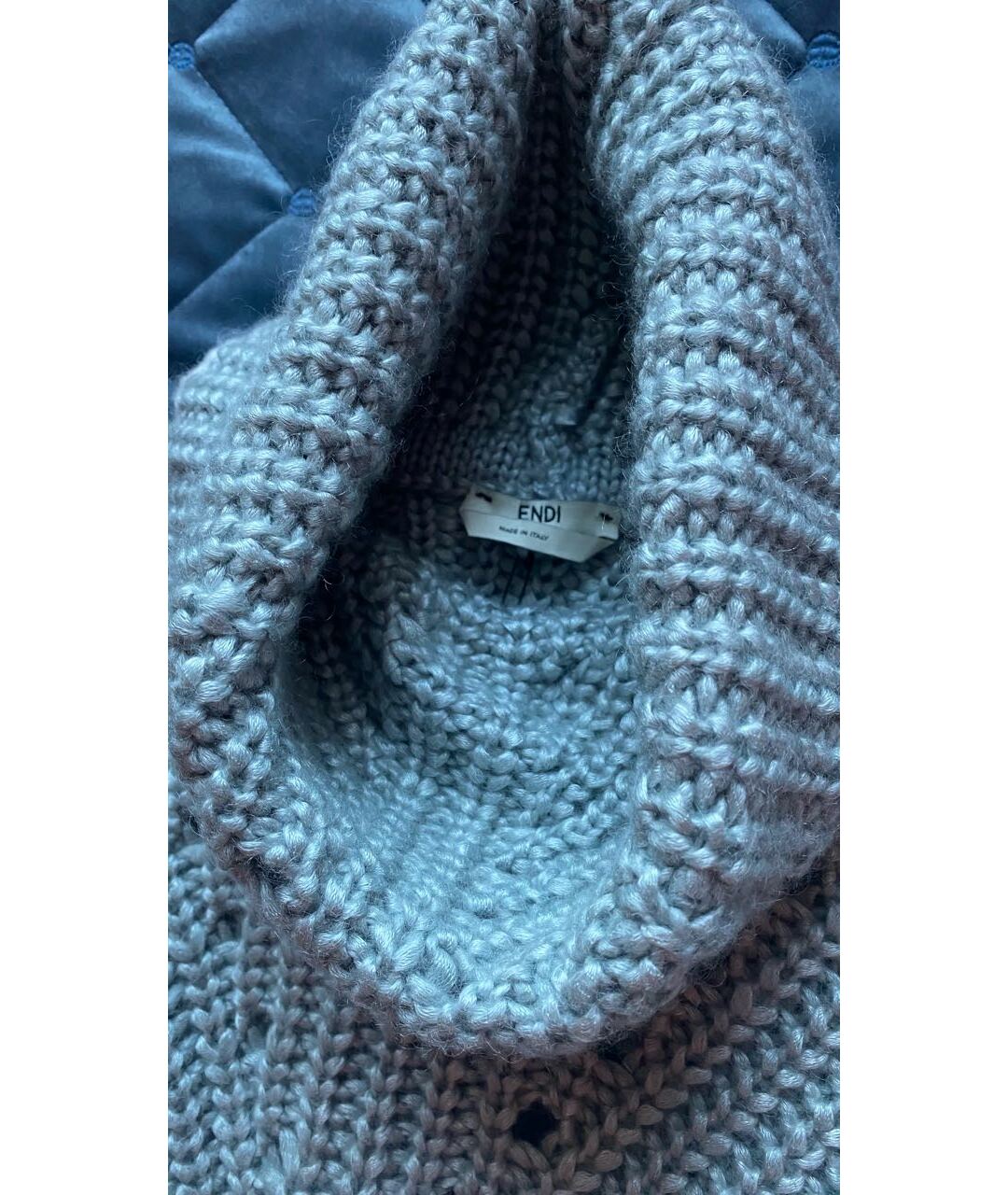 FENDI Серый кашемировый джемпер / свитер, фото 4