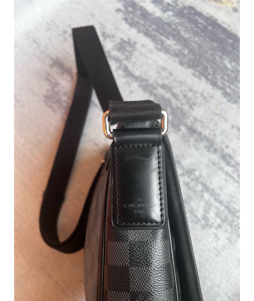 LOUIS VUITTON Черная барсетка, фото 5