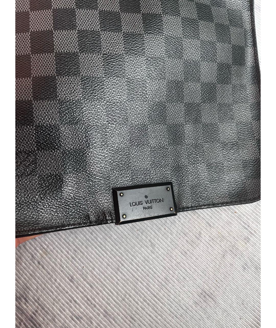 LOUIS VUITTON Черная барсетка, фото 7