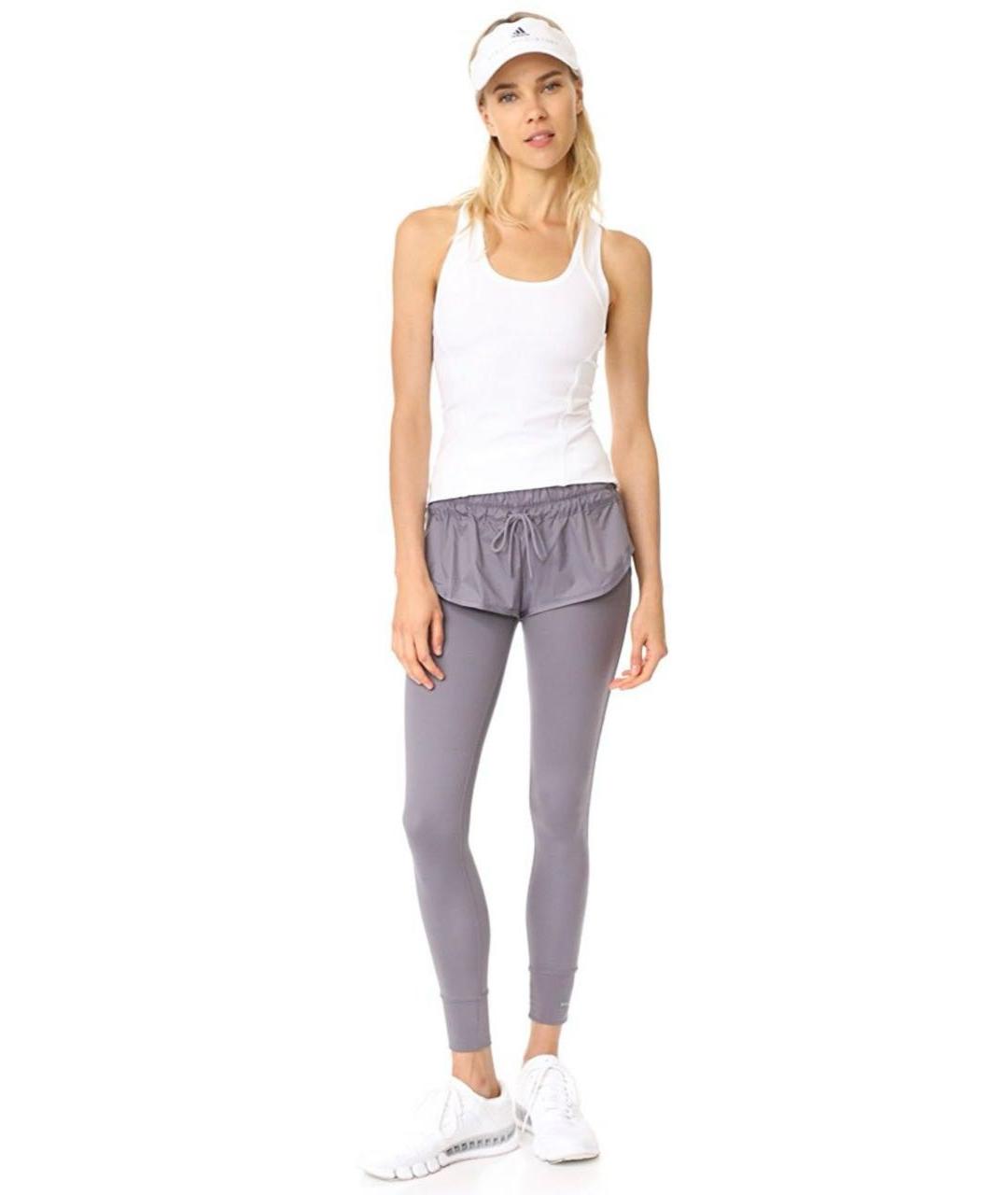 ADIDAS BY STELLA MCCARTNEY Серые полиэстеровые спортивные брюки и шорты, фото 5