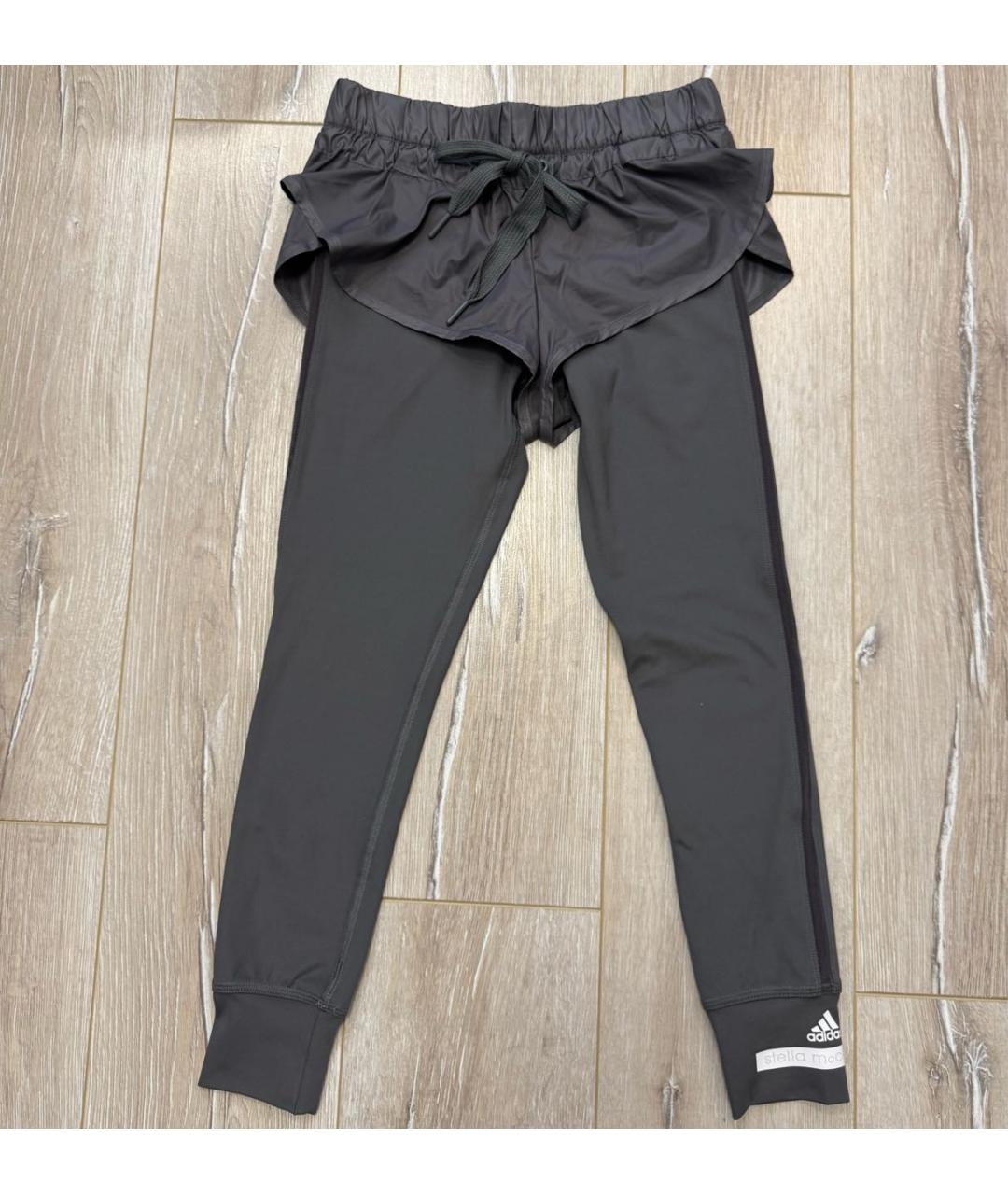 ADIDAS BY STELLA MCCARTNEY Серые полиэстеровые спортивные брюки и шорты, фото 8