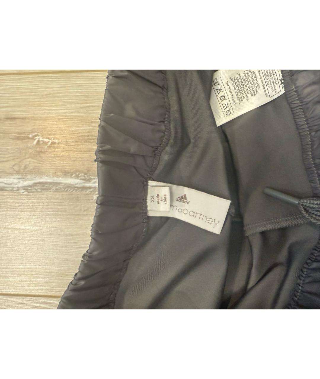 ADIDAS BY STELLA MCCARTNEY Серые полиэстеровые спортивные брюки и шорты, фото 3