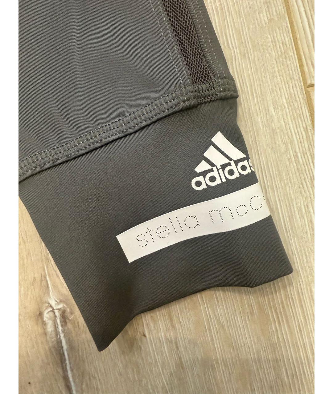 ADIDAS BY STELLA MCCARTNEY Серые полиэстеровые спортивные брюки и шорты, фото 4