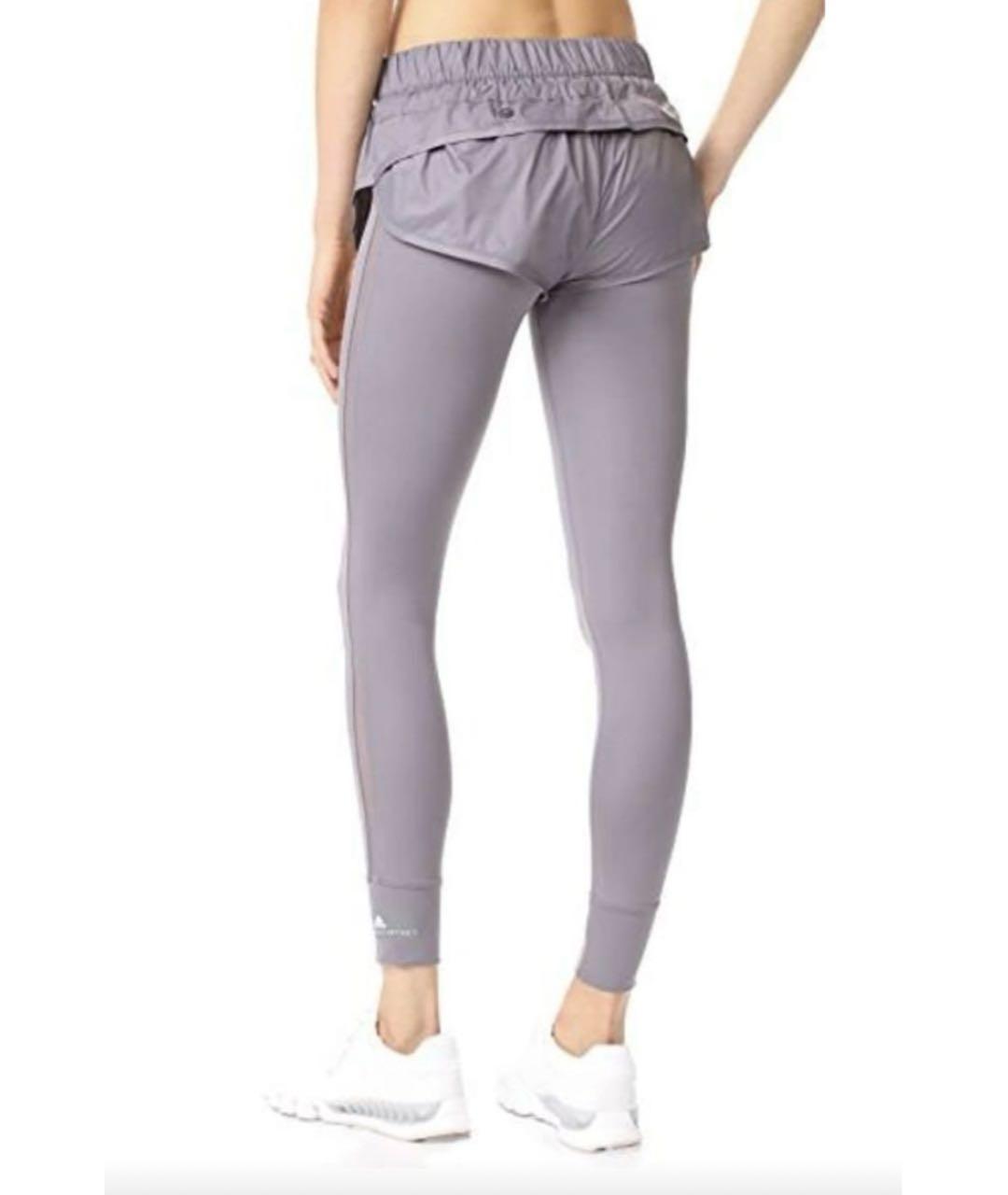 ADIDAS BY STELLA MCCARTNEY Серые полиэстеровые спортивные брюки и шорты, фото 6