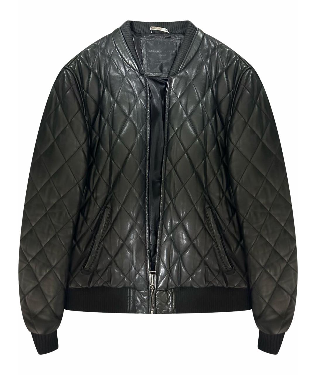 PHILIPP PLEIN Черная кожаная куртка, фото 1