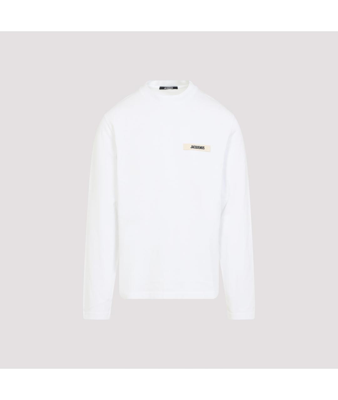 JACQUEMUS Белая хлопковая футболка, фото 2