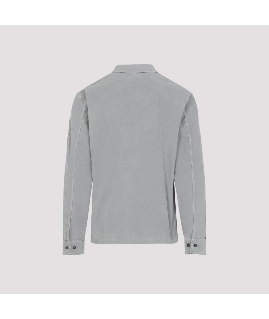 CP COMPANY Серая хлопковая кэжуал рубашка, фото 4