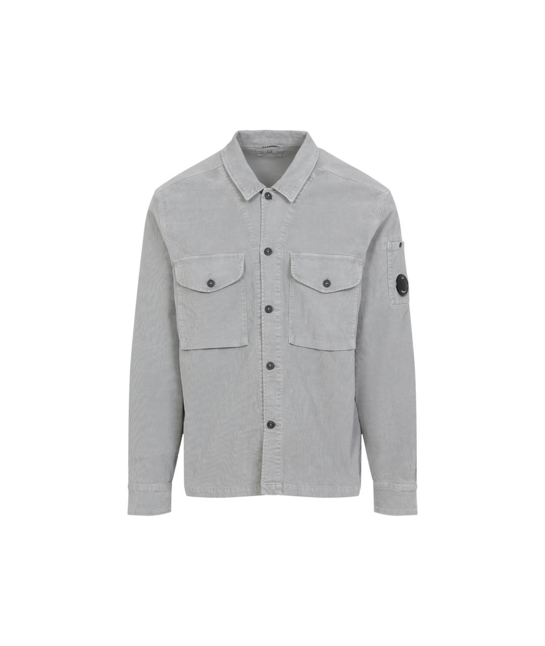 CP COMPANY Серая хлопковая кэжуал рубашка, фото 1