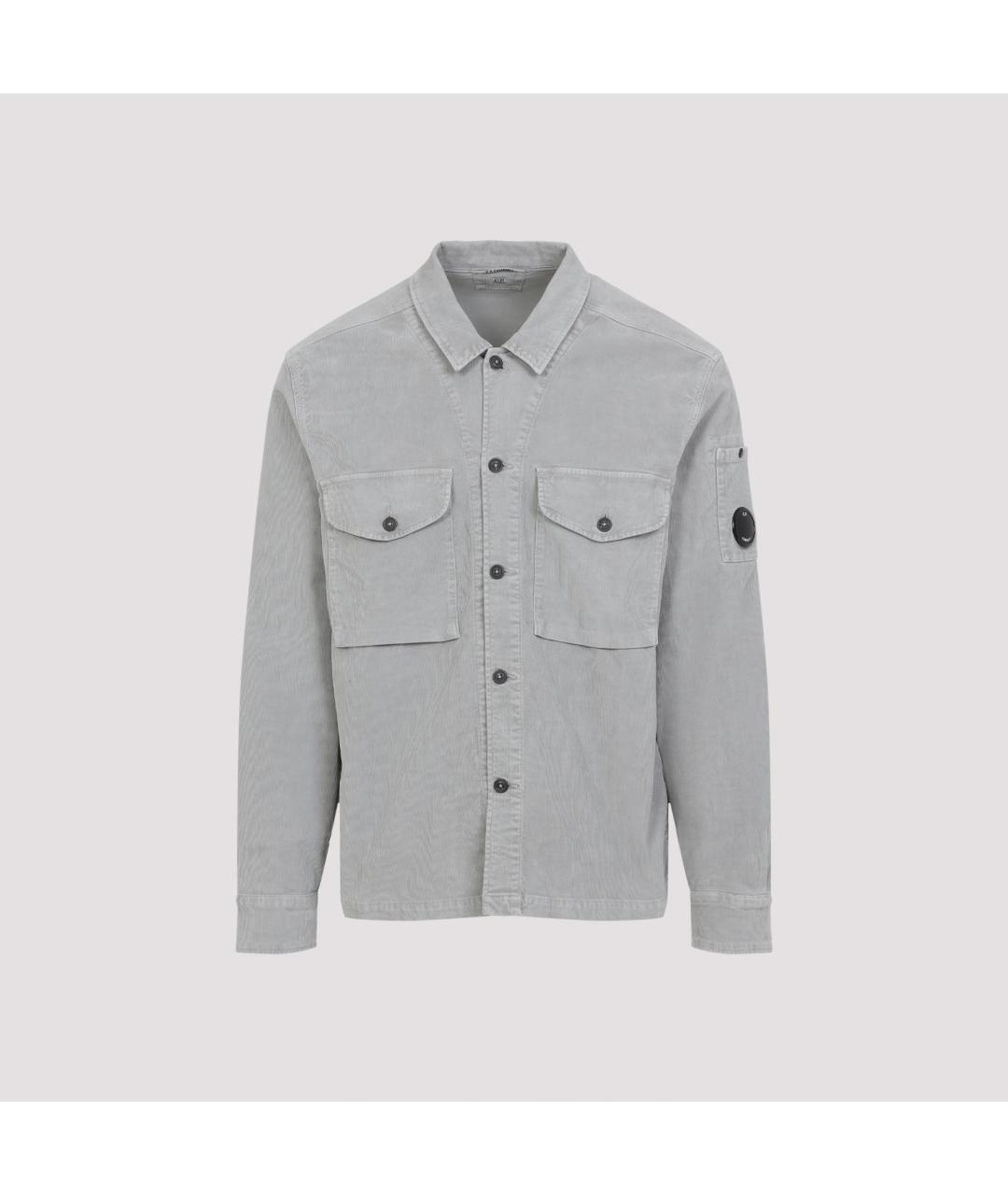CP COMPANY Серая хлопковая кэжуал рубашка, фото 2