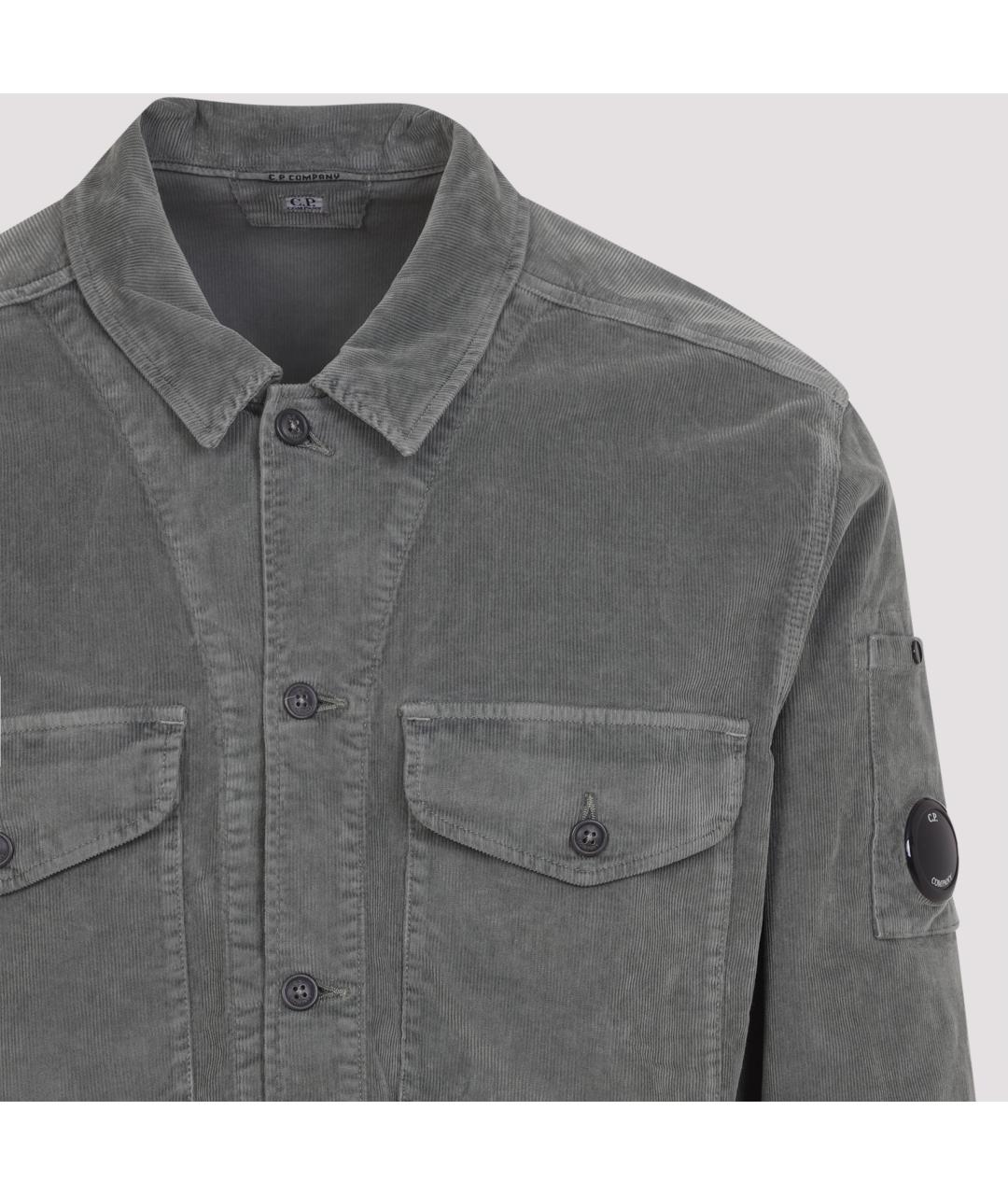 CP COMPANY Серая хлопковая кэжуал рубашка, фото 5