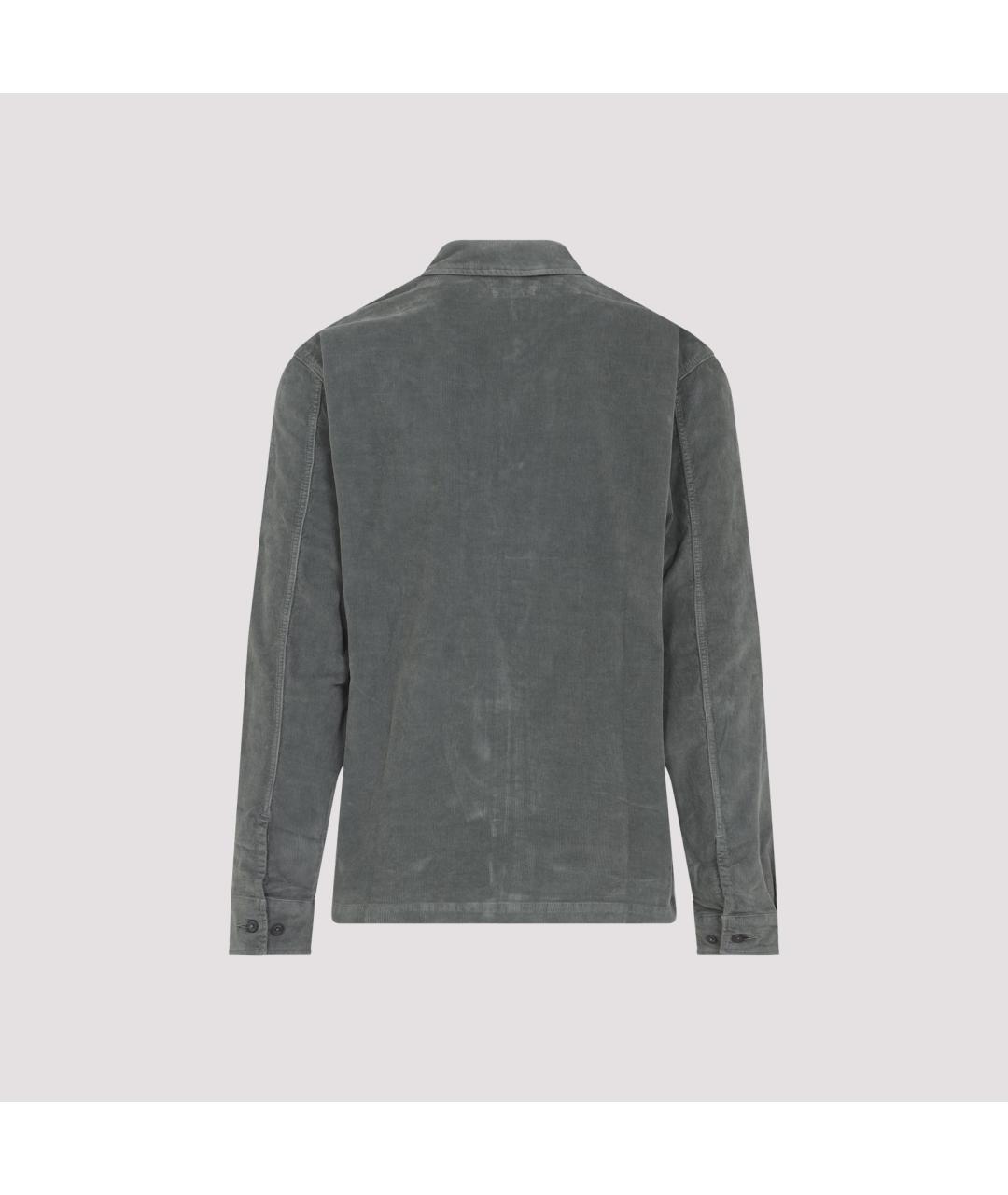 CP COMPANY Серая хлопковая кэжуал рубашка, фото 4