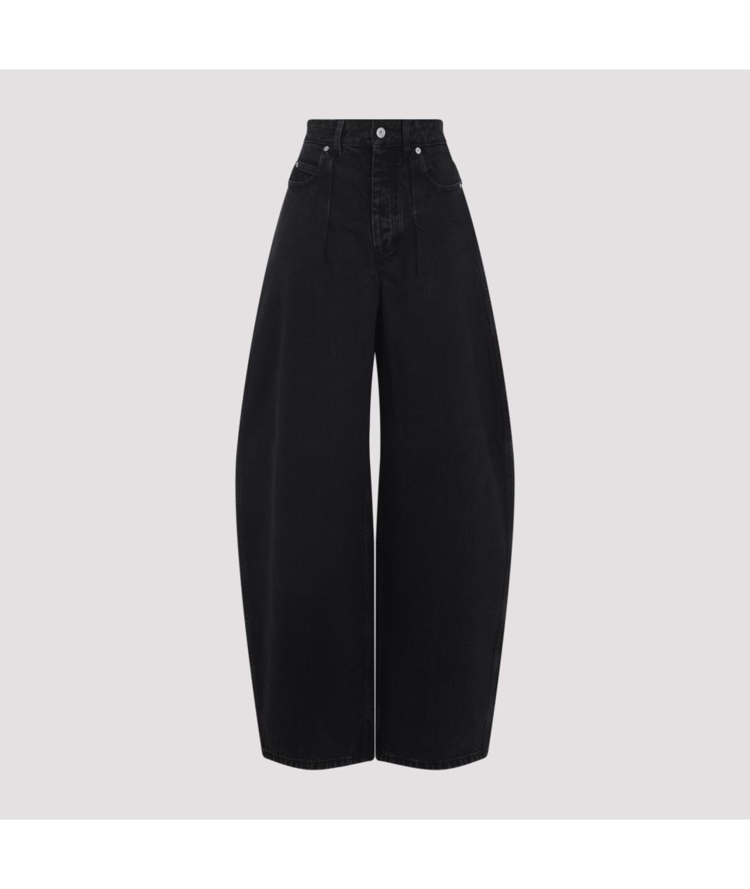 JACQUEMUS Черные хлопковые прямые джинсы, фото 3