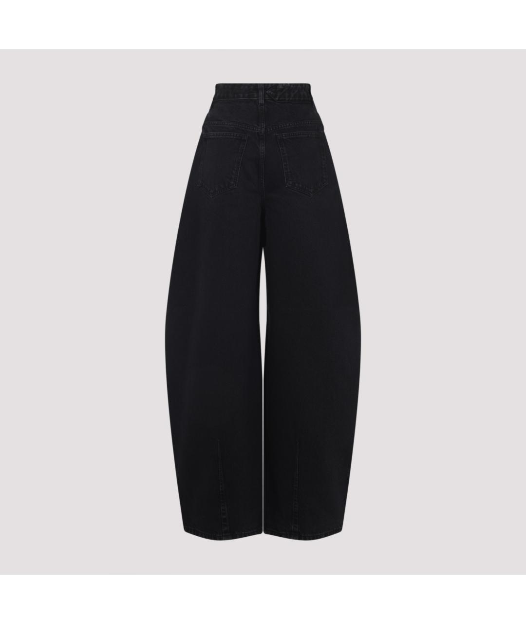JACQUEMUS Черные хлопковые прямые джинсы, фото 4
