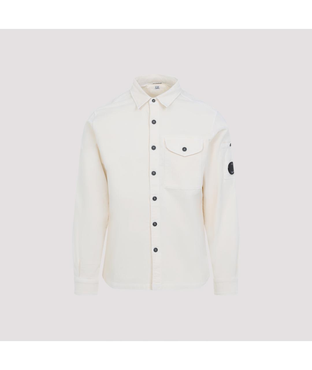 CP COMPANY Бежевая хлопковая кэжуал рубашка, фото 2