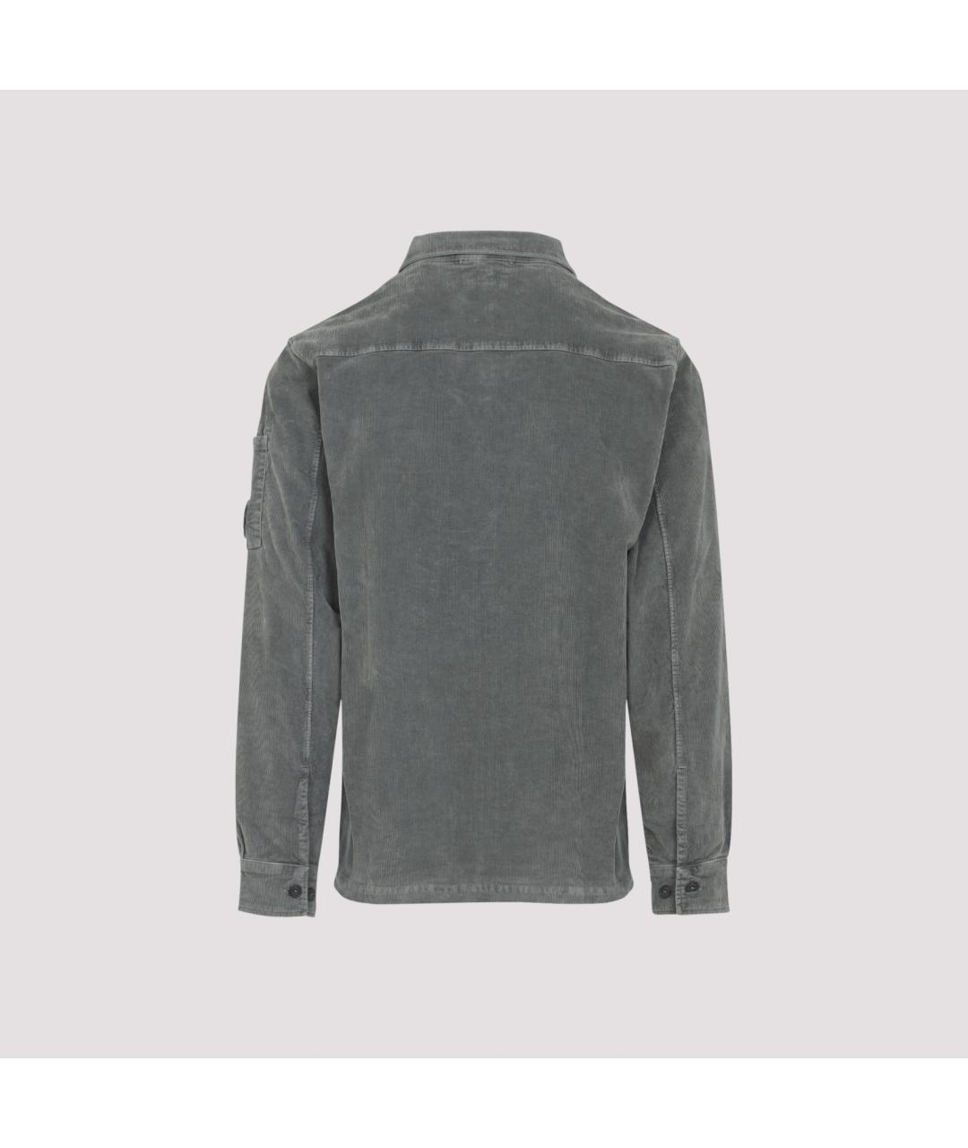CP COMPANY Серая хлопковая кэжуал рубашка, фото 4