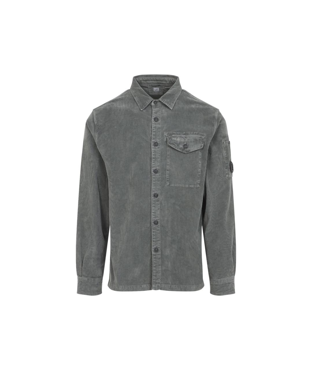 CP COMPANY Серая хлопковая кэжуал рубашка, фото 1