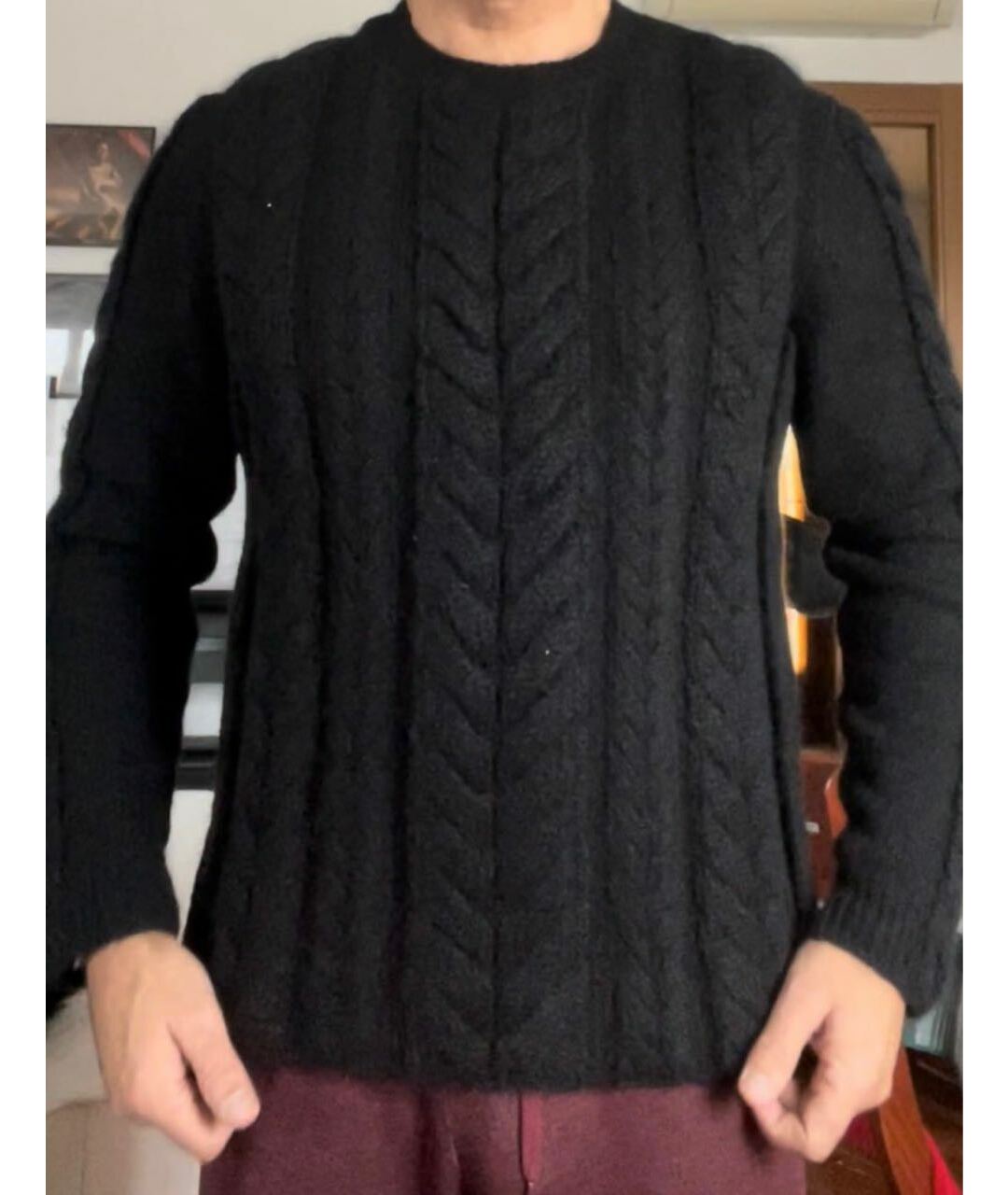 FENDI Черный шерстяной джемпер / свитер, фото 7