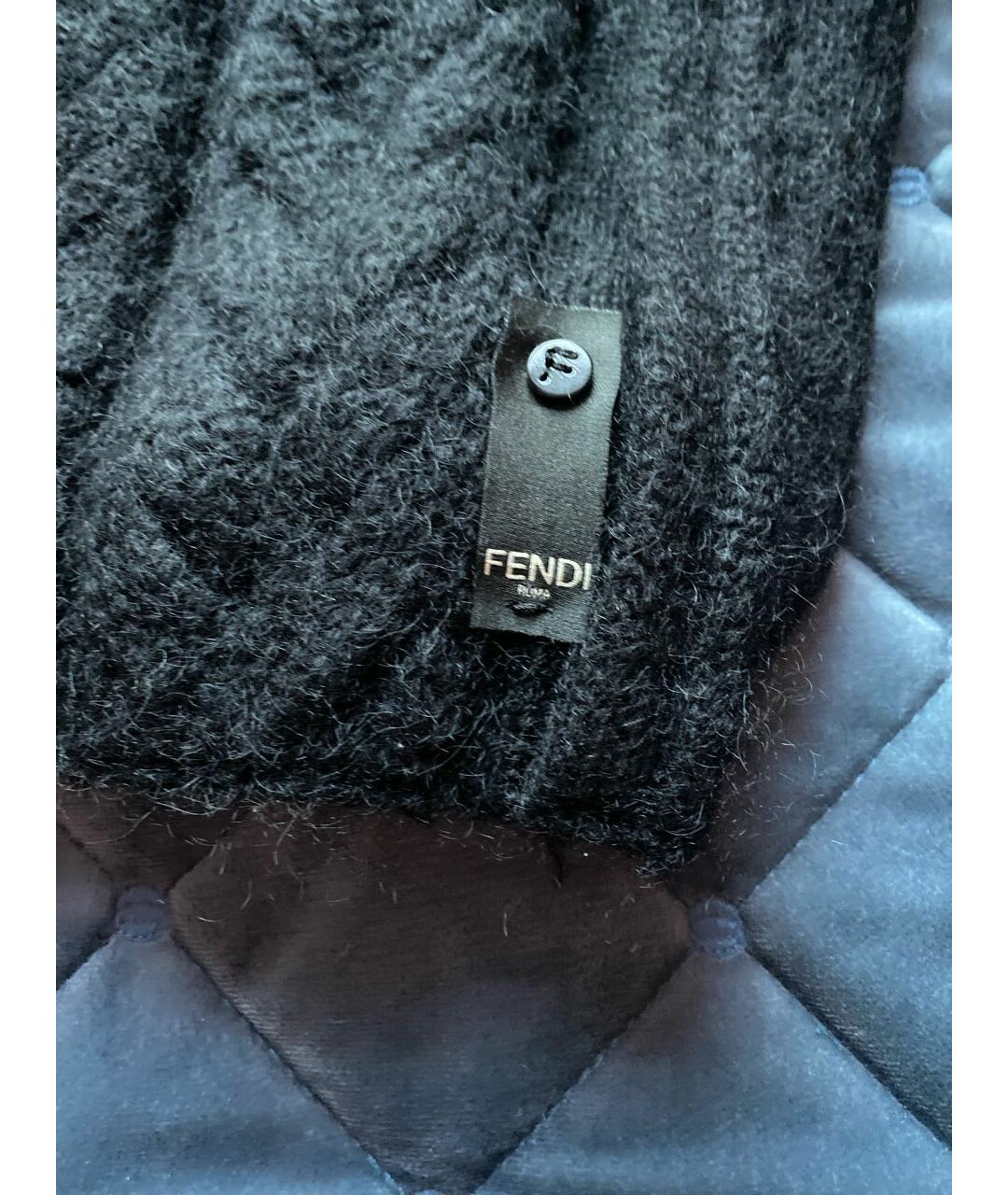 FENDI Черный шерстяной джемпер / свитер, фото 3