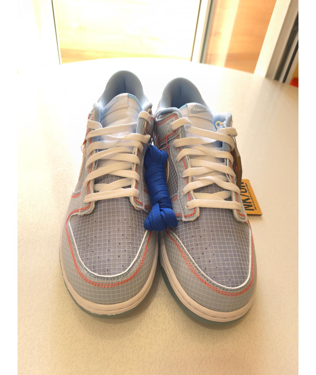 NIKE Голубые текстильные низкие кроссовки / кеды, фото 2