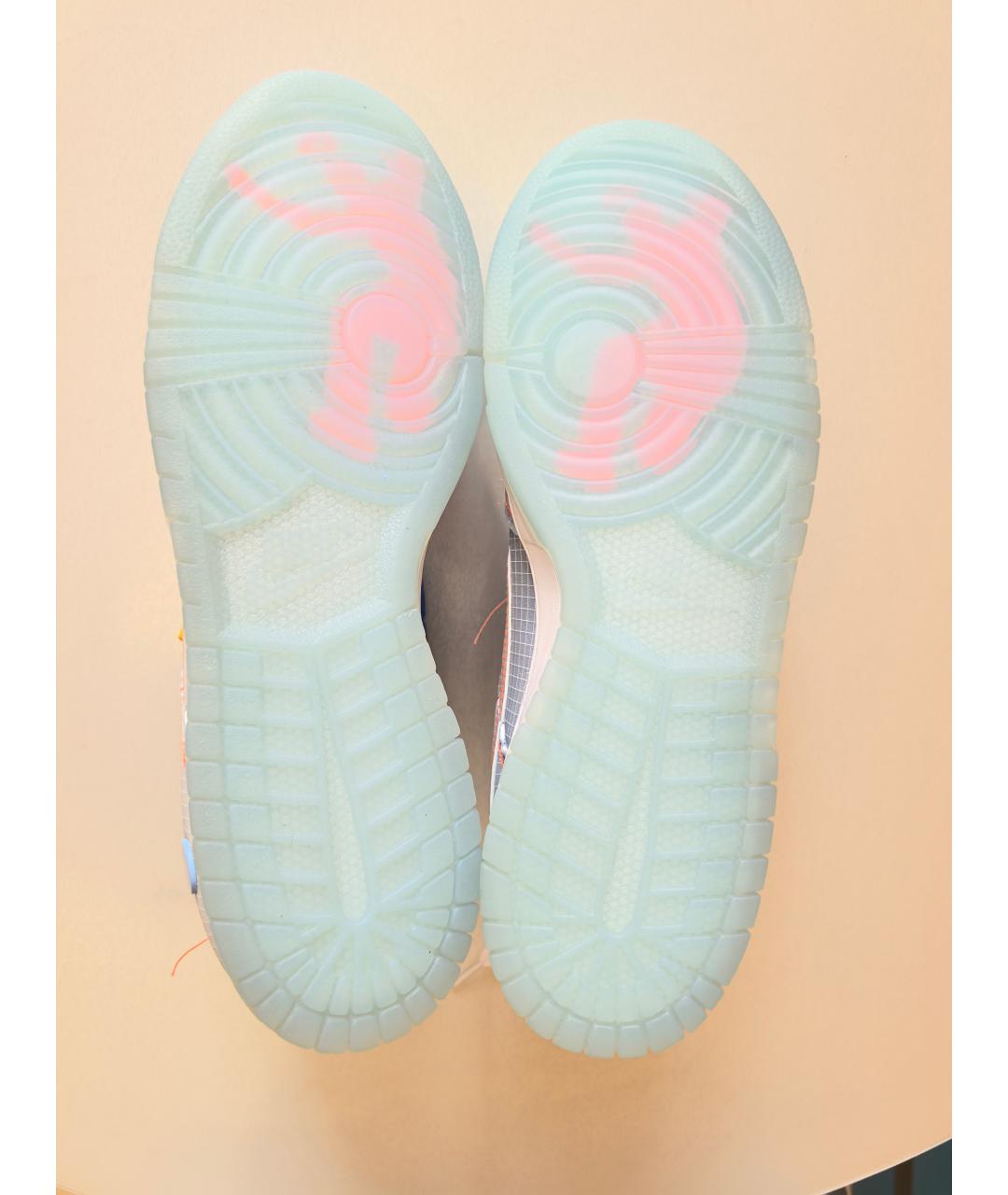 NIKE Голубые текстильные низкие кроссовки / кеды, фото 5