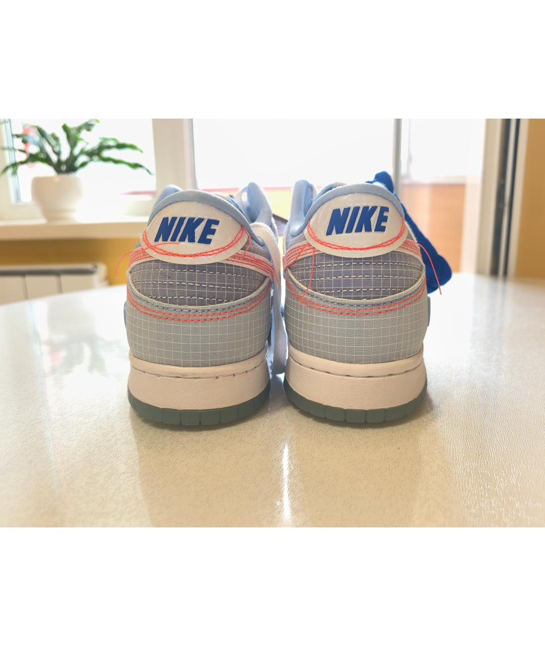 NIKE Голубые текстильные низкие кроссовки / кеды, фото 4