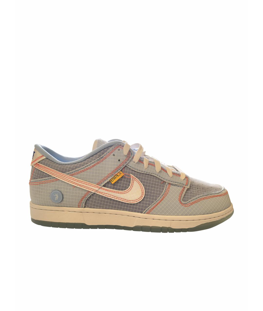 NIKE Голубые текстильные низкие кроссовки / кеды, фото 1
