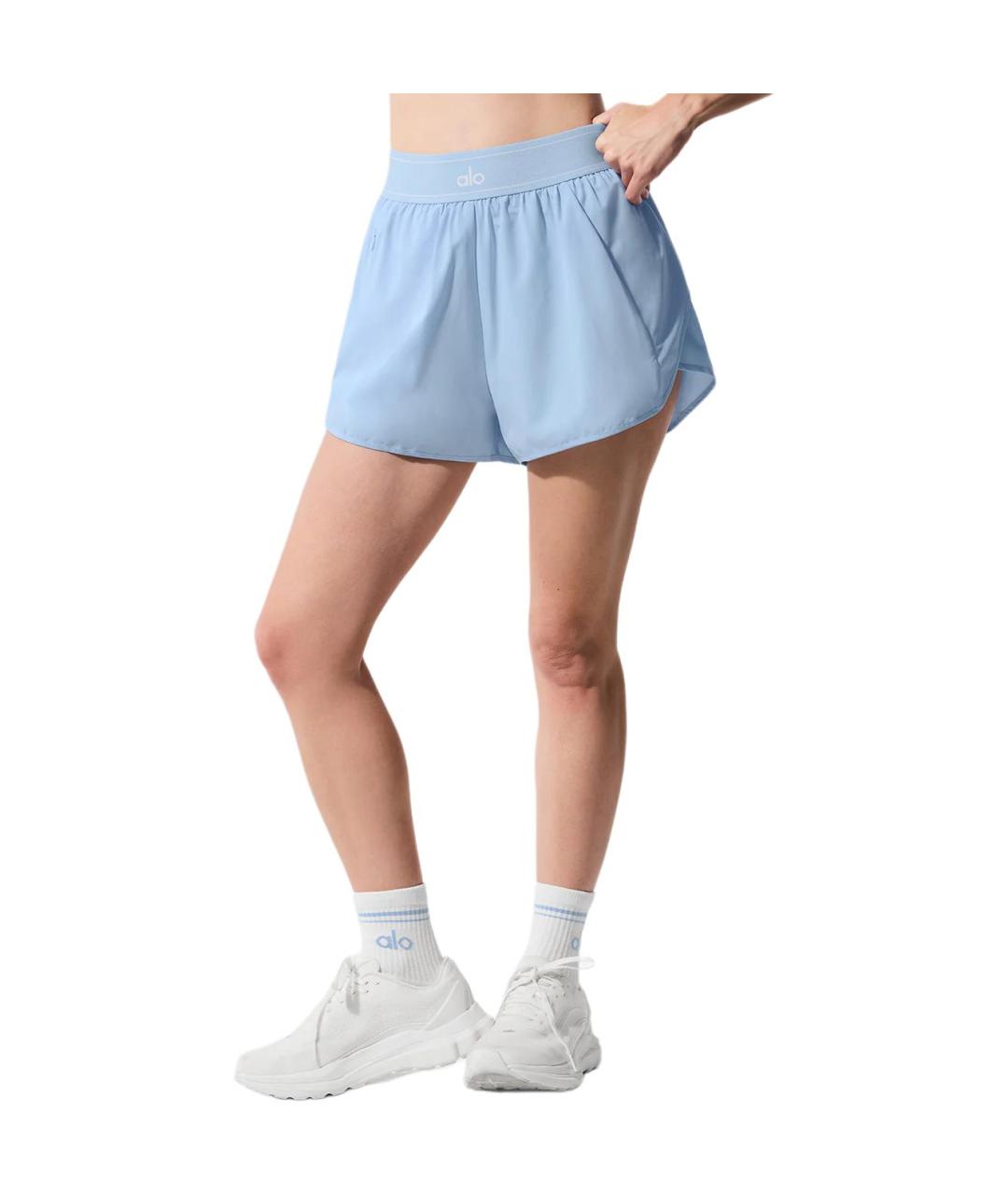 ALO YOGA Синие спортивные брюки и шорты, фото 3