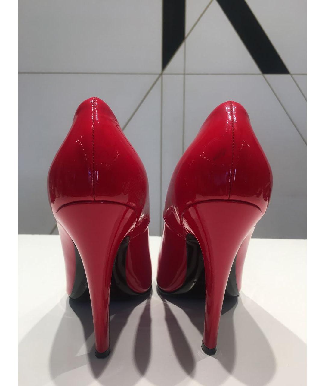 BALENCIAGA Красные туфли из лакированной кожи, фото 3